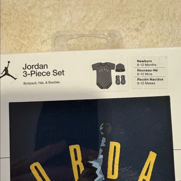 Jordan Baby 3-Piece Set - Navy with Yellow Accents - Picture 2 of 6